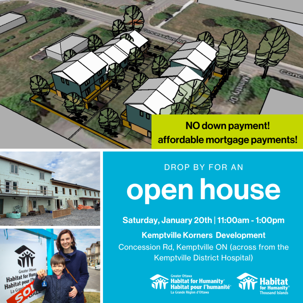 Open House at Kemptville Korners Habitat for Humanity Thousand Islands